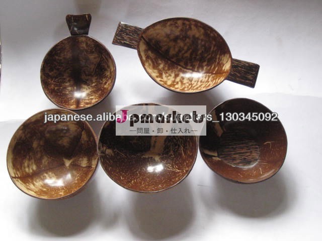 palm wood and coconut shell designer bowl natural product問屋・仕入れ・卸・卸売り
