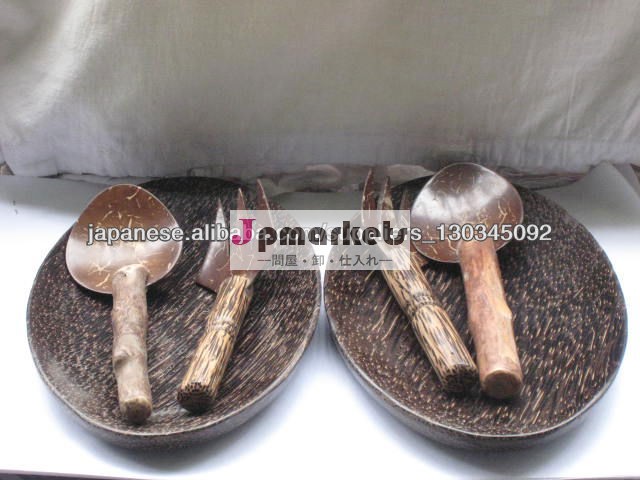 wooden butter plated spoon and fork natural kitchenware問屋・仕入れ・卸・卸売り