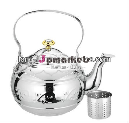 ltk067a銀色のステンレス製のティーポット問屋・仕入れ・卸・卸売り