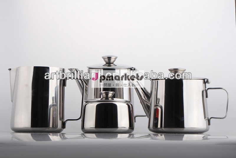 鏡面研磨ステンレス鋼1.5lお茶やコーヒーポットセット問屋・仕入れ・卸・卸売り