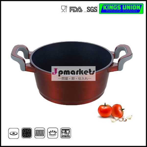 ハンドルと蓋付きキャセロールセラミック/flameware/サージカルステンレス調理器具問屋・仕入れ・卸・卸売り