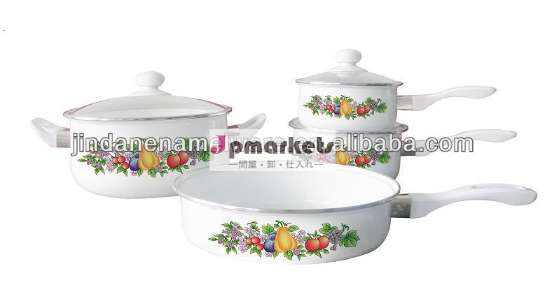 エナメル調理器具7個set16/18/24/24cm問屋・仕入れ・卸・卸売り