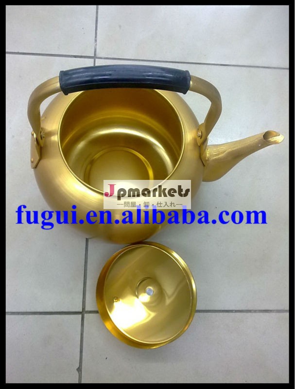 アルミ黄金の0.75l-10l挿入された紅茶用のやかん問屋・仕入れ・卸・卸売り