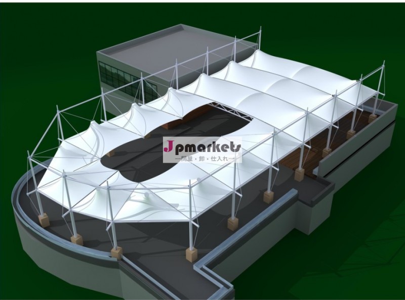 アルバニアビール祭りシェードの膜構造のテント、 pvdfカバー、 鉄骨構造問屋・仕入れ・卸・卸売り