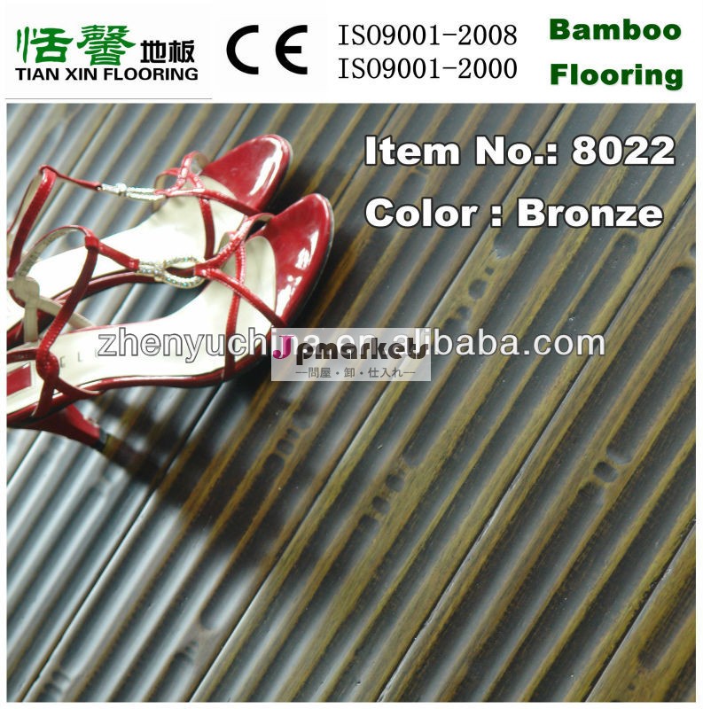 竹のノード手- スクレイプによる鎖織bambooflooring( 青銅)問屋・仕入れ・卸・卸売り