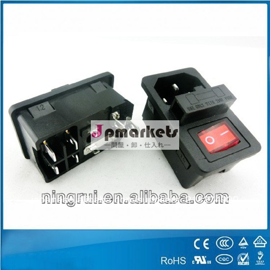 Cqcul250v10a/15a3ピンvde認定融合溶融kc非点灯してac電源ソケットコネクタiec320取入口レセプタクルアウトレット問屋・仕入れ・卸・卸売り
