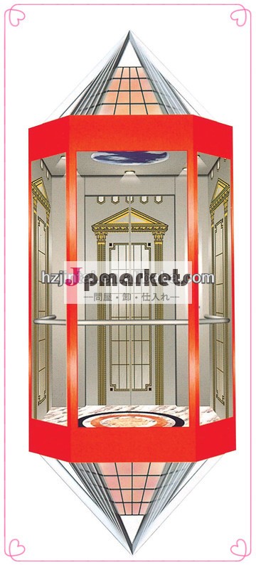 otse800kg10人パノラマガラスのエレベーターのテーパー中国で問屋・仕入れ・卸・卸売り