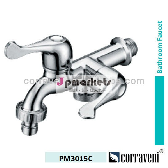 abs樹脂クロームメッキ蛇口の水道pm3015cダブルハンドルミキサー問屋・仕入れ・卸・卸売り