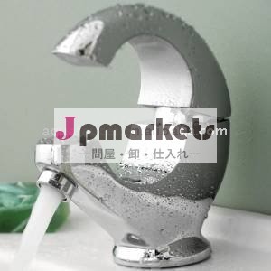 クロムムーンスタイルシングルハンドル洗面台蛇口問屋・仕入れ・卸・卸売り