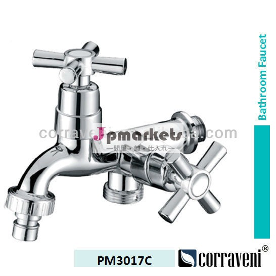 abs樹脂クロームメッキ新しいダブルハンドルミキサー蛇口給水栓pm3017c三和問屋・仕入れ・卸・卸売り