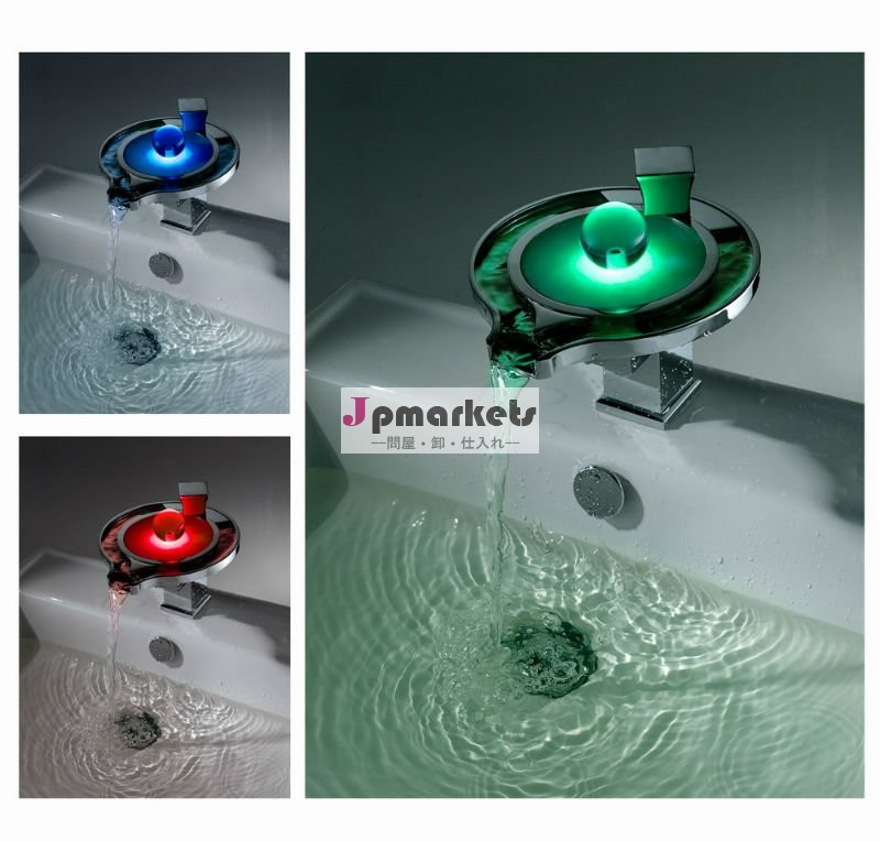 お気に入りテンプレート蛇口3バッテリなしでled色の変更、 スプレー台所の蛇口真鍮プル問屋・仕入れ・卸・卸売り