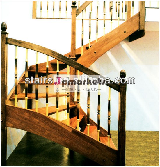 モジュラー優雅な固体木階段(階段)問屋・仕入れ・卸・卸売り