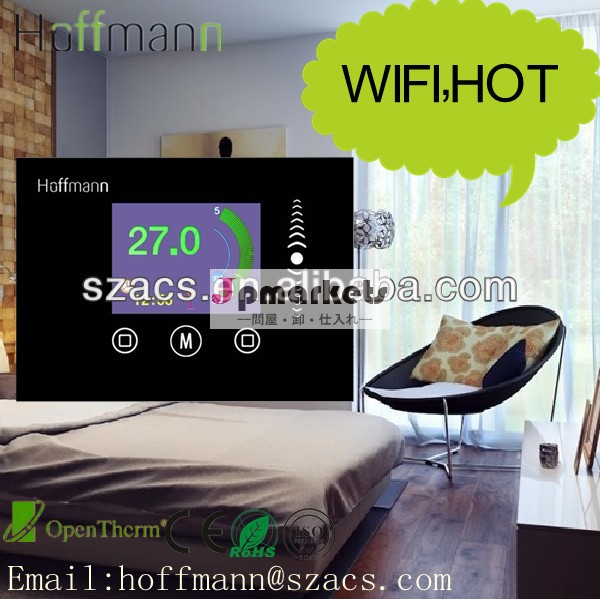 毎週プログラマブル無線lanタッチスクリーン部屋電気床暖房用サーモスタット問屋・仕入れ・卸・卸売り