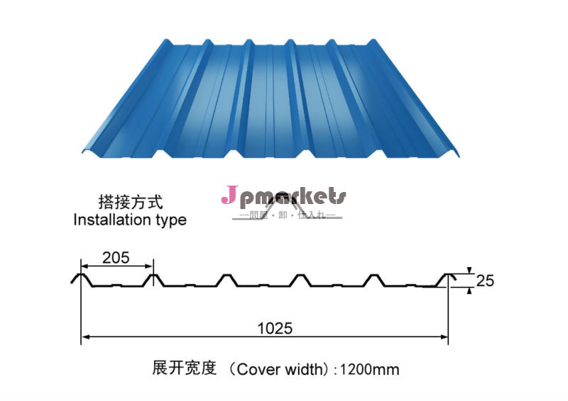 石のチップ表面処理鋼板屋根瓦/波- タイル/の建築デザイナー鋼クラッド- タイル問屋・仕入れ・卸・卸売り