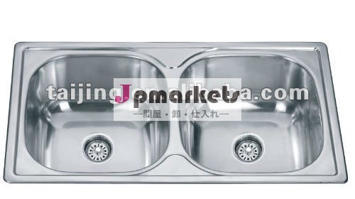 ダブルボウルシングル蛇口洗面台サイズコンポジットランドリー磁器シンク問屋・仕入れ・卸・卸売り