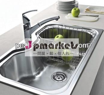 新製品の設計2014年ボウルの台所のシンクビッグバスケット付き問屋・仕入れ・卸・卸売り