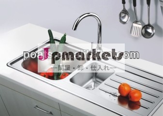 新しいデザインのために通関ハーフェレinox、 ダブルボウル、 ステンレス鋼の台所の流し、問屋・仕入れ・卸・卸売り