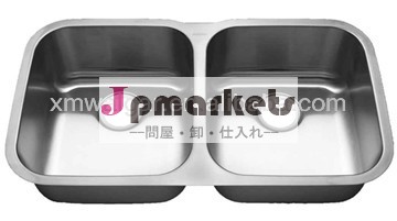 Undermountダブルボウルcupc50/5016ゲージステンレス鋼シンク問屋・仕入れ・卸・卸売り