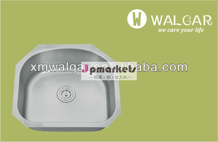 シングルボウルd- 形状ステンレス鋼undermountkitchensinks卸売問屋・仕入れ・卸・卸売り