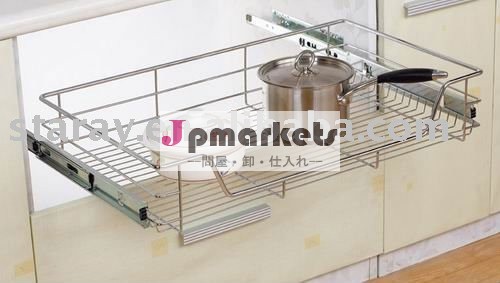 HPJ105台所4側面は棚付けの引出しのバスケットをワイヤーで縛る問屋・仕入れ・卸・卸売り