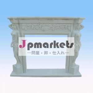 白大理石のモダンな天使のマントルピース問屋・仕入れ・卸・卸売り