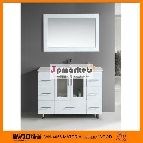 elegant white bathroom cabinet oak cabnet solid woodbathroom cabinet問屋・仕入れ・卸・卸売り