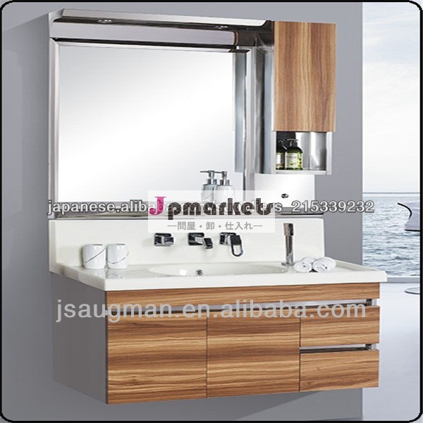 ヨーロッパ スタイルのコーナー浴室壁掛けミラー キャビネット/バスルーム家具モデル 9030-1000問屋・仕入れ・卸・卸売り