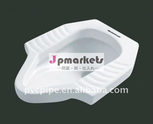 白い陶磁器のしゃがむ鍋の洗面所問屋・仕入れ・卸・卸売り