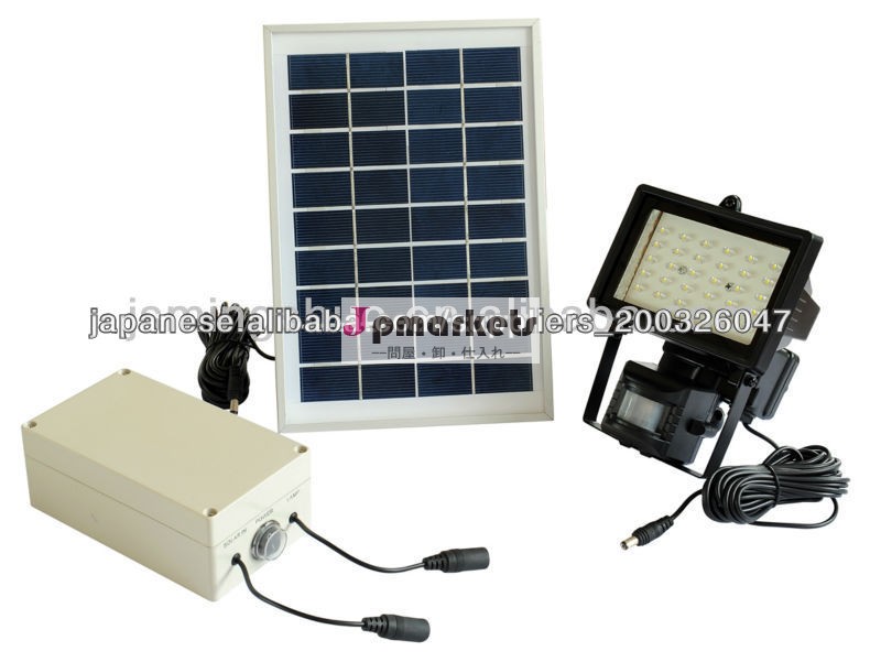 ソーラー蓄電センサーライト / ソーラー人体感知センサー付き投光器 / ソーラー蓄電LEDライト問屋・仕入れ・卸・卸売り