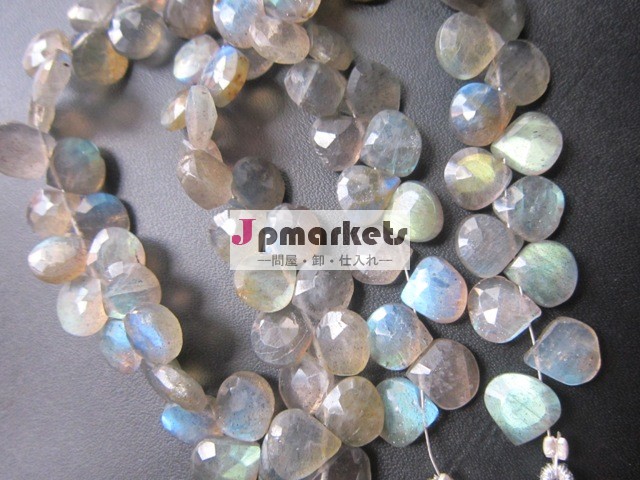 Labradorite onion shape 13 inch beads gemstone問屋・仕入れ・卸・卸売り
