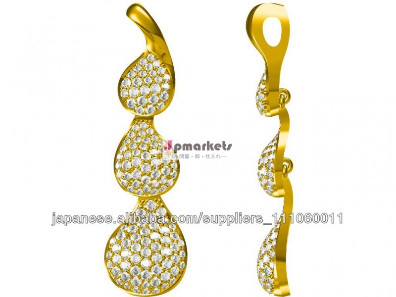ダイヤモンドペンダントジュエリーCADモデル問屋・仕入れ・卸・卸売り
