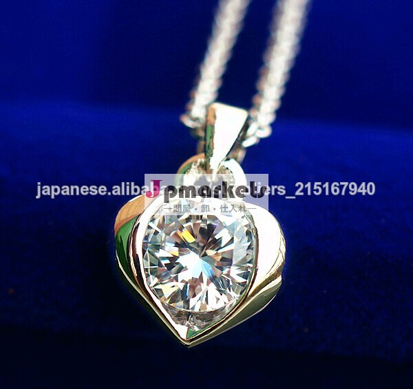 高品質シルバー一粒CZダイヤペンダント問屋・仕入れ・卸・卸売り