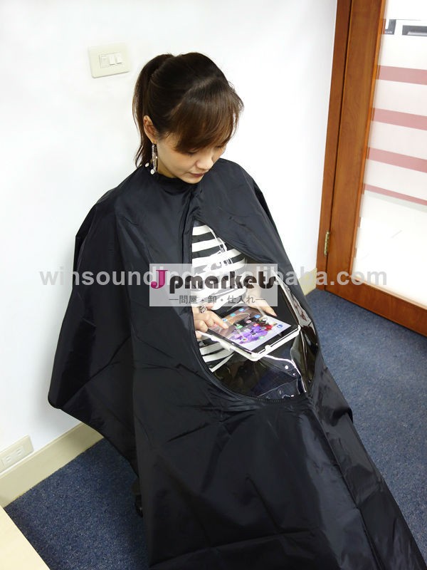防水ナイロンヘアサロン+明確なtpu/pvcエコテックスアゾフリーのヘア岬問屋・仕入れ・卸・卸売り