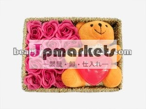 くまセットが付いている花の石鹸問屋・仕入れ・卸・卸売り