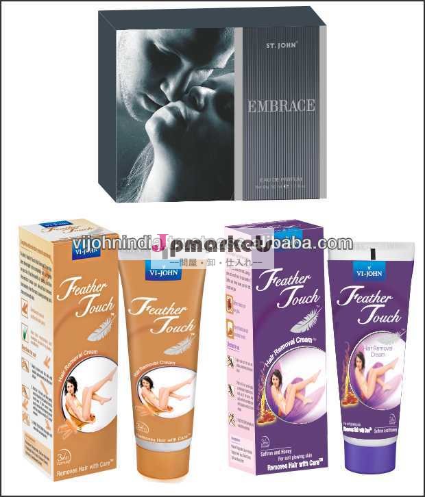 フェザータッチvijohn脱毛クリーム( サンダル・サフラン蜂蜜) +vi- ジョンembrance50ml香水問屋・仕入れ・卸・卸売り
