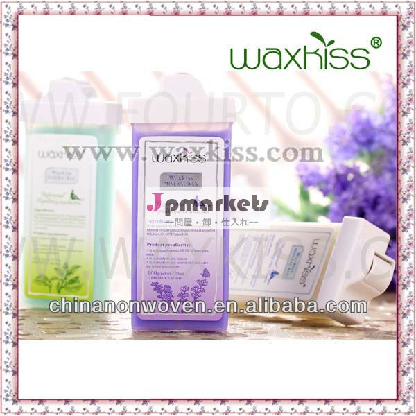 熱い販売の!! Waxkissカートリッジのワックスで毛の除去のための小さなロール/脱毛ワックスロールカートリッジ上のの小面積の脱毛問屋・仕入れ・卸・卸売り