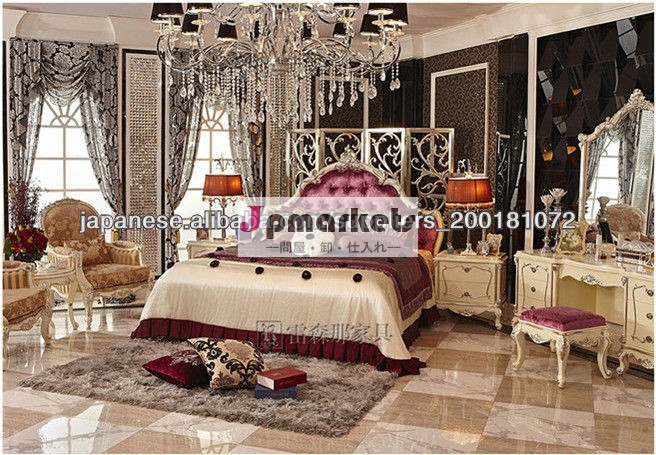 neo-classic solid wood carve luxury top hotels bedroom N06-011問屋・仕入れ・卸・卸売り