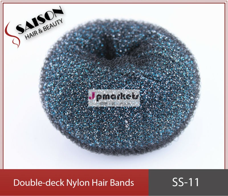 最も熱い販売の2014年髪ドーナツ、 ホットバンズ、 便利で基礎inexpensivehairscrunchies問屋・仕入れ・卸・卸売り