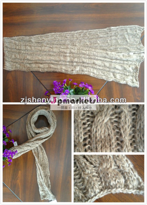古典的なレトロなパターンを編んだ2013女性スカーフストールショールbandeletネックウォーマー問屋・仕入れ・卸・卸売り