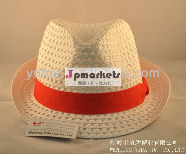 プラスチックポリエステルの夏の帽子; 安いフェドーラ問屋・仕入れ・卸・卸売り