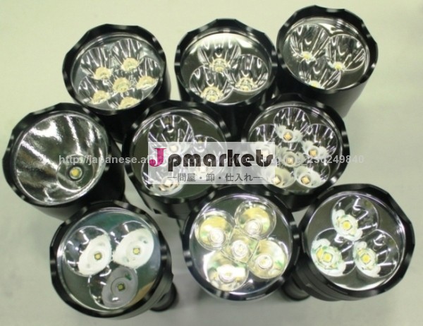 2014最新の屋外アルミニウム合金充電式LEDトーチライト問屋・仕入れ・卸・卸売り