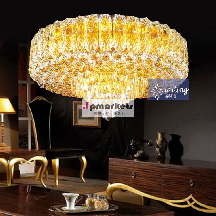 芸術的なラウンドクリスタルシーリングライト・led照明問屋・仕入れ・卸・卸売り