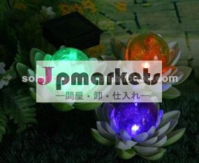 太陽色の変化スイレンフローティングガラスボールとランプのための問屋・仕入れ・卸・卸売り