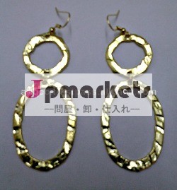 インドのキャスト真鍮の金属ファッションイヤリング問屋・仕入れ・卸・卸売り