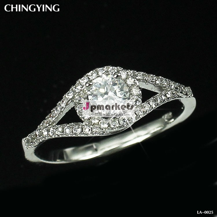 白いオーストリアの18k金メッキジルコンクロス混合結婚指輪6789sz問屋・仕入れ・卸・卸売り
