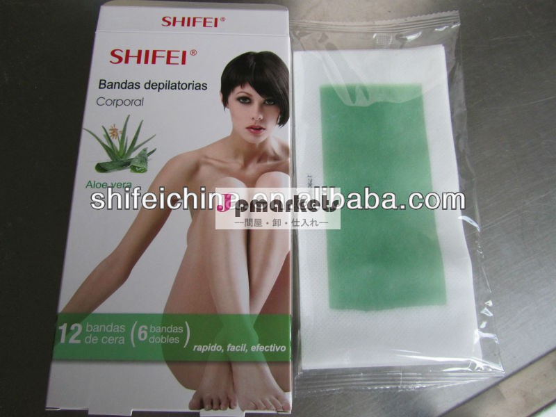 shifei使い捨て使用する準備ができて脱毛のためのワックスがけストリップ問屋・仕入れ・卸・卸売り