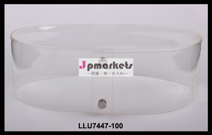 ss2014年新式の透明プラスチックフラットゴムストレッチベルト問屋・仕入れ・卸・卸売り