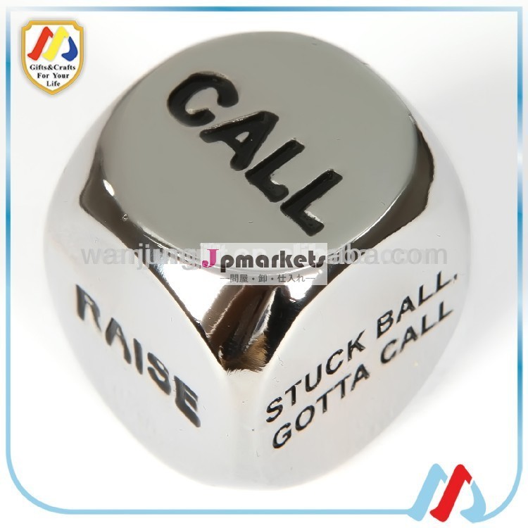 新しいデザインのメタル15mmプロモーションサイコロ問屋・仕入れ・卸・卸売り
