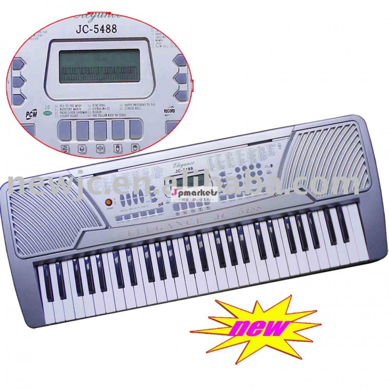 キープラスチックミュージカルキーボード54jc-5488青色lcdディスプレイ問屋・仕入れ・卸・卸売り