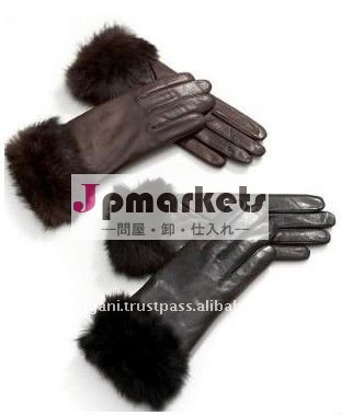 高品質の革黒いゴルフ手袋問屋・仕入れ・卸・卸売り